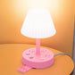 Lámpara de mesa con puerto USB y enchufe