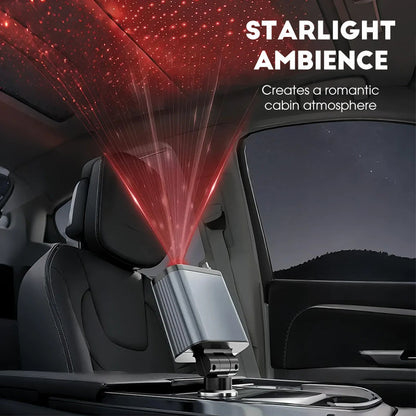 ⚡✨ Cargador de coche ultrarrápido: dos puertos USB-C retráctiles con luz ambiental Starlight y protección de seguridad inteligente 🚗💫