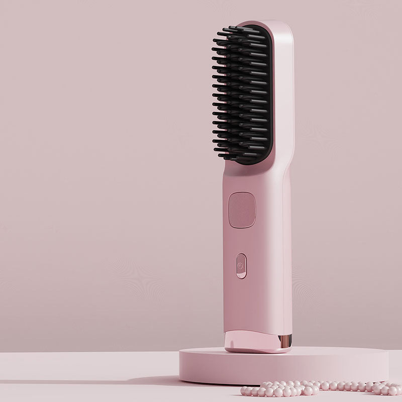 Peine Alisador de Cabello Portátil con Carga Inalámbrica