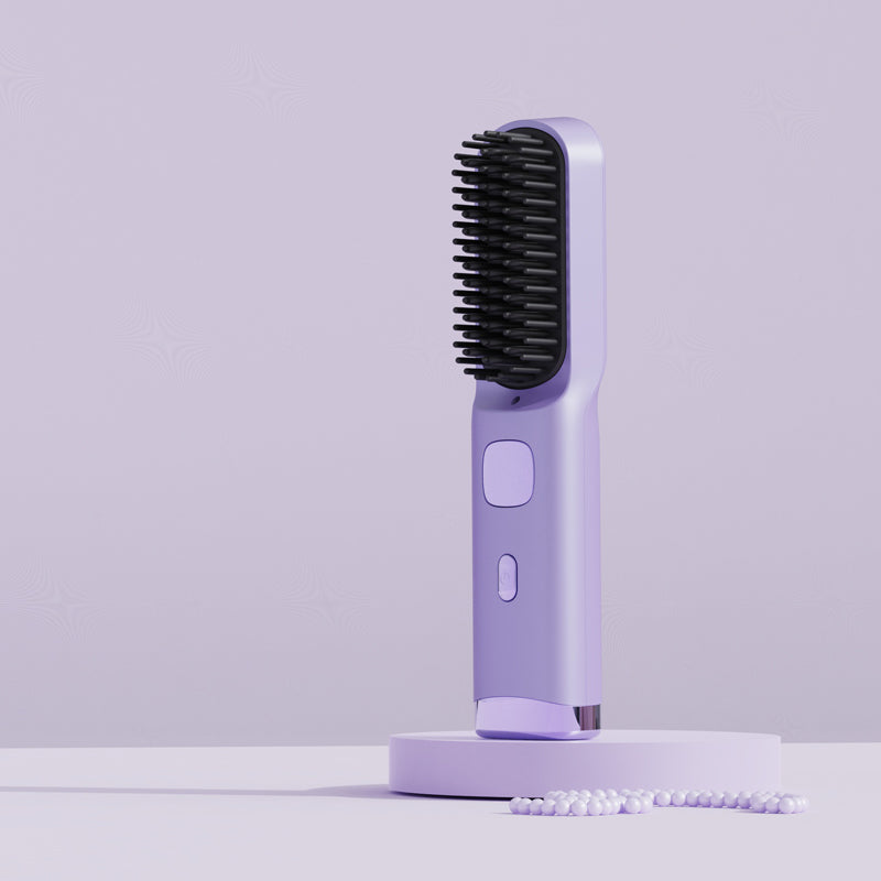 Peine Alisador de Cabello Portátil con Carga Inalámbrica