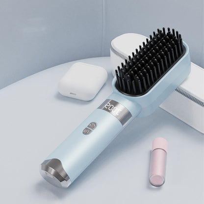 Peine Alisador de Cabello Portátil con Carga Inalámbrica