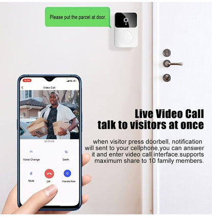 Timbre con video inalámbrico con cámara