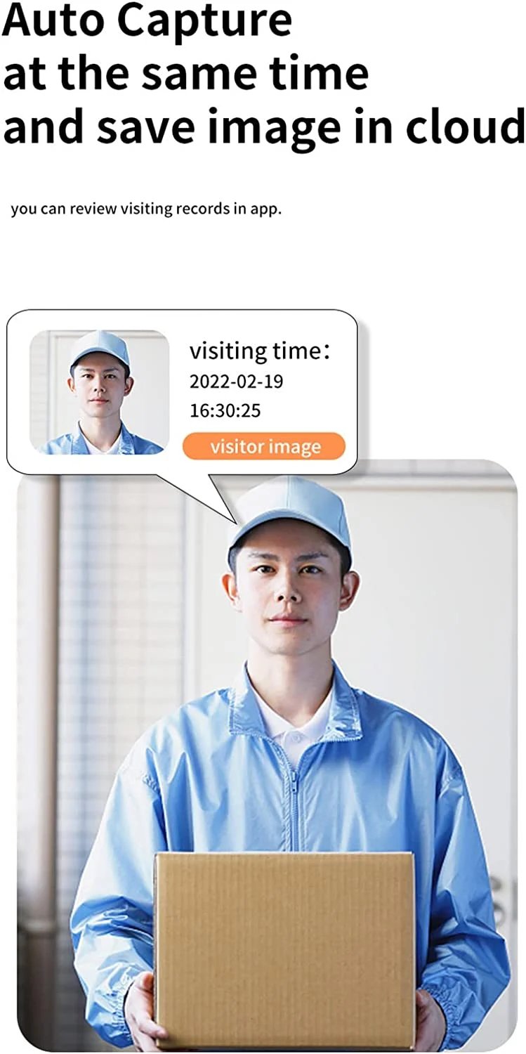 Timbre con video inalámbrico con cámara