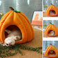 Cama para mascotas semi-cerrada, cálida y acogedora
