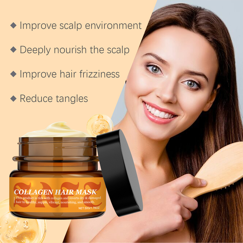 Mascarilla capilar de colágeno para cabello seco y dañad