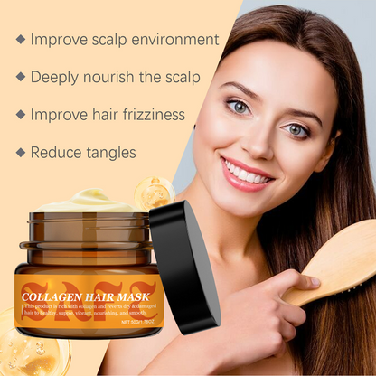 Mascarilla capilar de colágeno para cabello seco y dañad