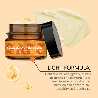 Mascarilla capilar de colágeno para cabello seco y dañad