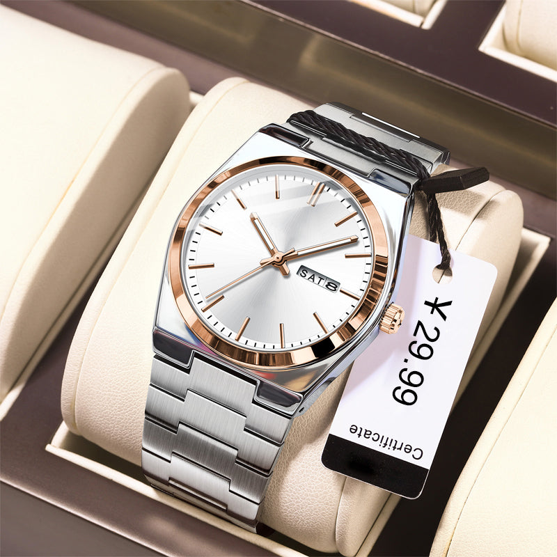 Reloj de cuarzo luminoso premium para hombres