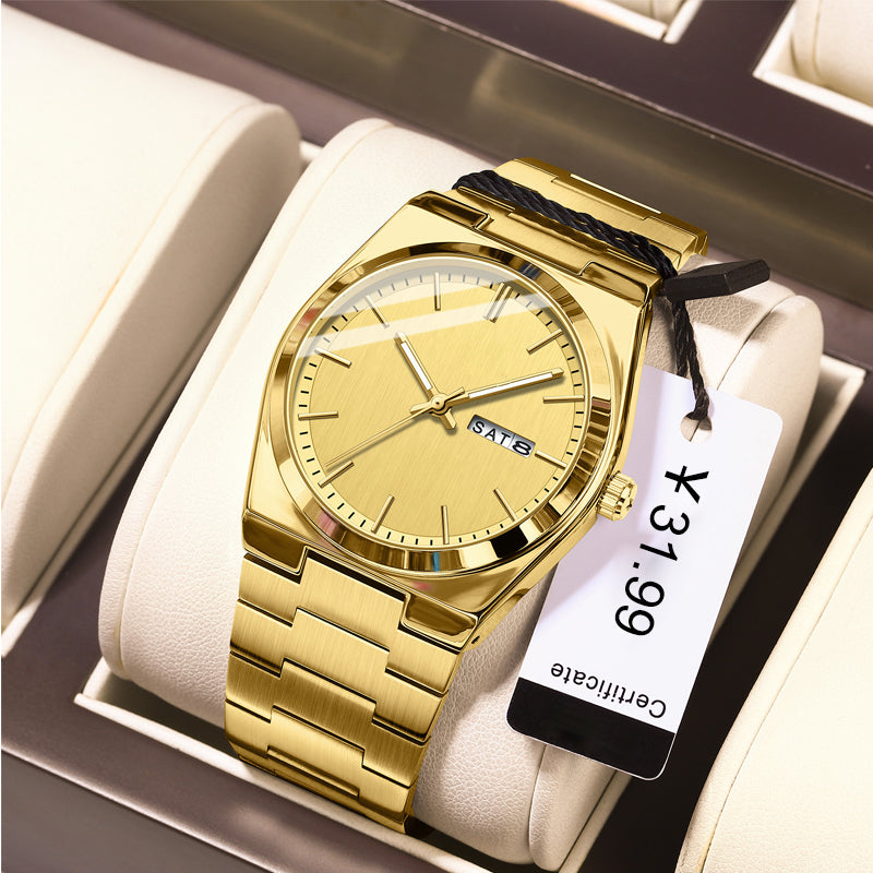 Reloj de cuarzo luminoso premium para hombres