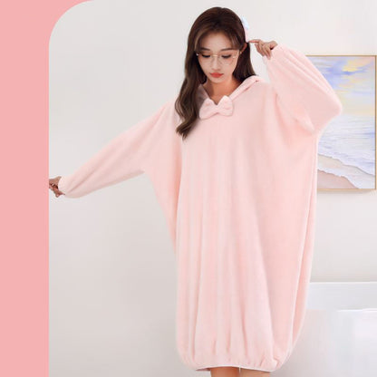 Albornoz unisex con capucha ultraabsorbente y de secado rápido