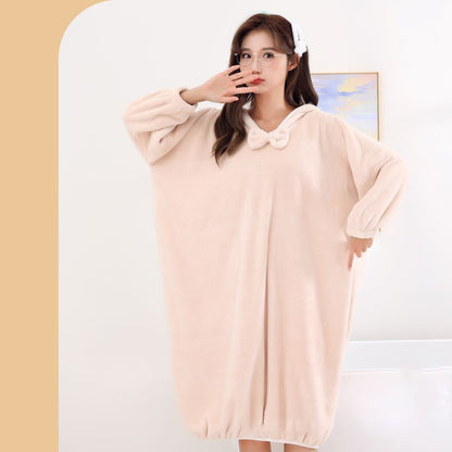 Albornoz unisex con capucha ultraabsorbente y de secado rápido
