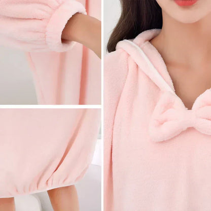 Albornoz unisex con capucha ultraabsorbente y de secado rápido