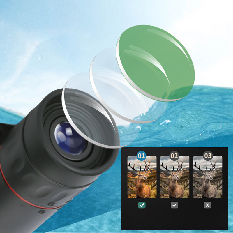 🔭 ¡50% DE DESCUENTO POR TIEMPO LIMITADO! ✨ Telescopio Monocular Portátil para Exteriores - 12x50 Alta Definición con Adaptador para Smartphone para Aventuras 🌄📱