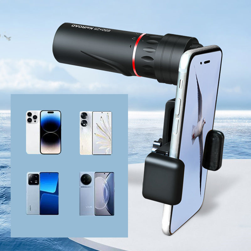 🔭 ¡50% DE DESCUENTO POR TIEMPO LIMITADO! ✨ Telescopio Monocular Portátil para Exteriores - 12x50 Alta Definición con Adaptador para Smartphone para Aventuras 🌄📱