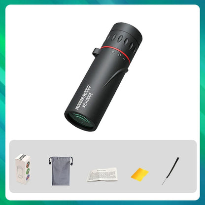 🔭 ¡50% DE DESCUENTO POR TIEMPO LIMITADO! ✨ Telescopio Monocular Portátil para Exteriores - 12x50 Alta Definición con Adaptador para Smartphone para Aventuras 🌄📱