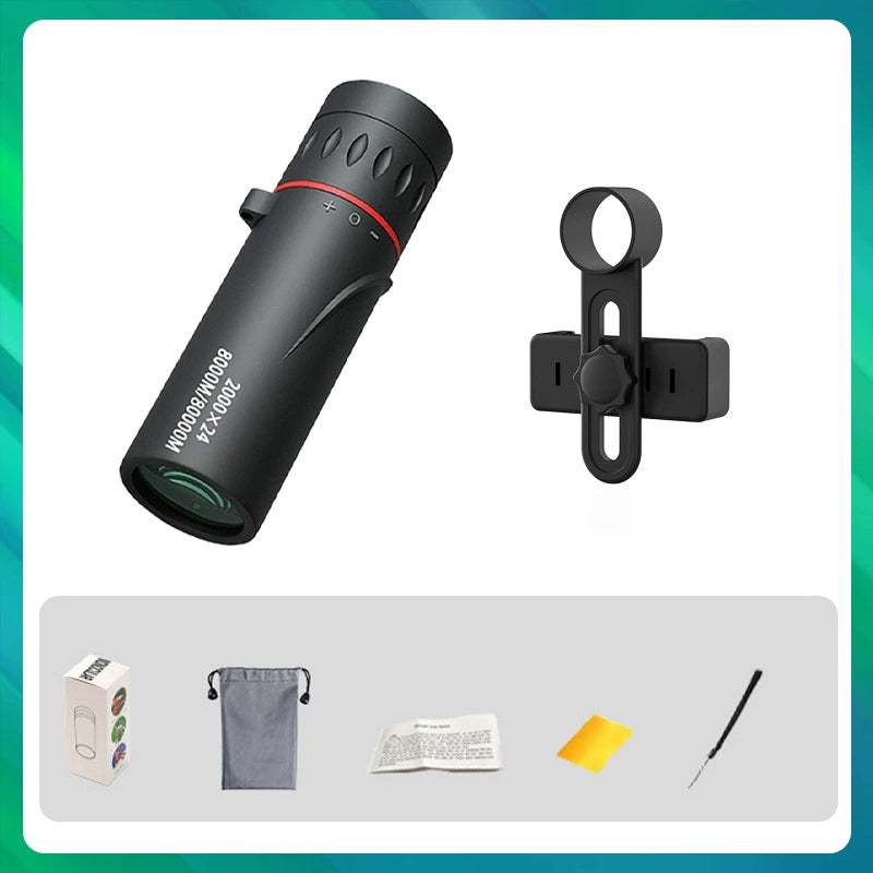 🔭 ¡50% DE DESCUENTO POR TIEMPO LIMITADO! ✨ Telescopio Monocular Portátil para Exteriores - 12x50 Alta Definición con Adaptador para Smartphone para Aventuras 🌄📱