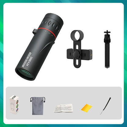 🔭 ¡50% DE DESCUENTO POR TIEMPO LIMITADO! ✨ Telescopio Monocular Portátil para Exteriores - 12x50 Alta Definición con Adaptador para Smartphone para Aventuras 🌄📱