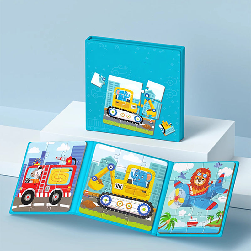 Libro magnético de construcción para niños