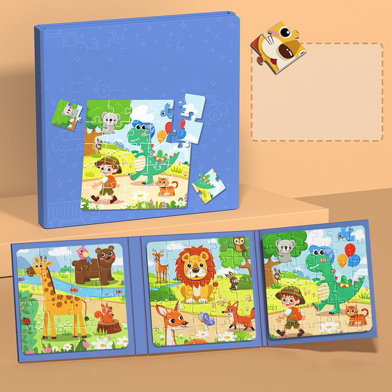 Libro magnético de construcción para niños