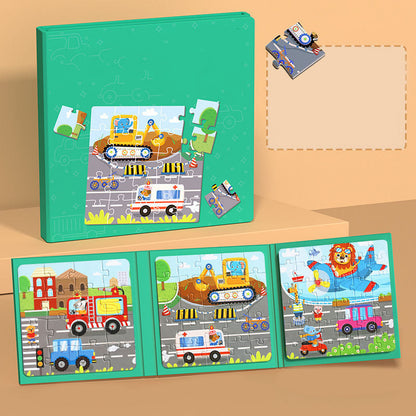 Libro magnético de construcción para niños