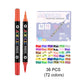 Kit de rotuladores acuarelables de doble punta y doble color