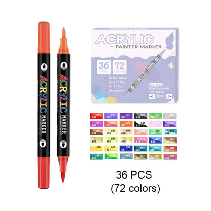 Kit de rotuladores acuarelables de doble punta y doble color