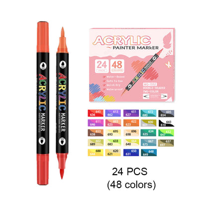 Kit de rotuladores acuarelables de doble punta y doble color