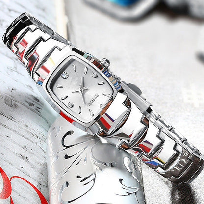 ⌚ 50% DE DESCUENTO! ✨ Reloj Elegante Impermeable para Mujer - Esfera con Cristal de Zafiro y Detalles Dorados para Ocasiones Especiales 💫🌟