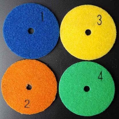 Juego de Almohadillas de Pulido — Sistema de Pulido en Seco de 4 Pasos