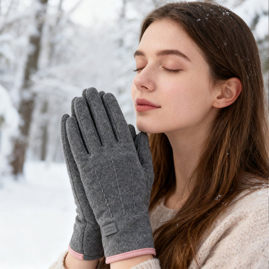 Guantes Térmicos a Prueba de Viento con Pantalla Táctil y Palma Antideslizante