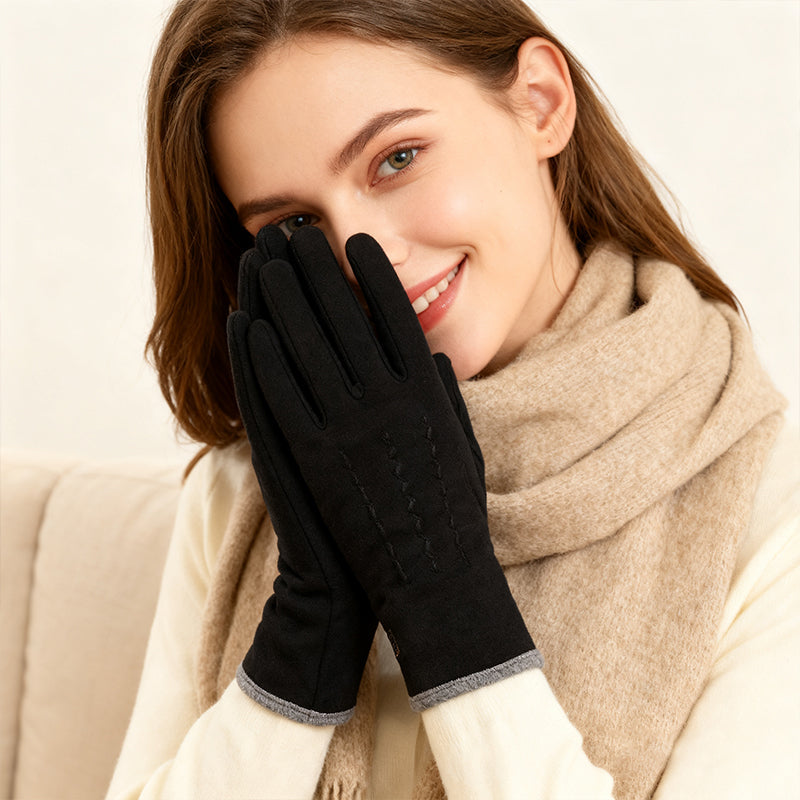 Guantes Térmicos a Prueba de Viento con Pantalla Táctil y Palma Antideslizante