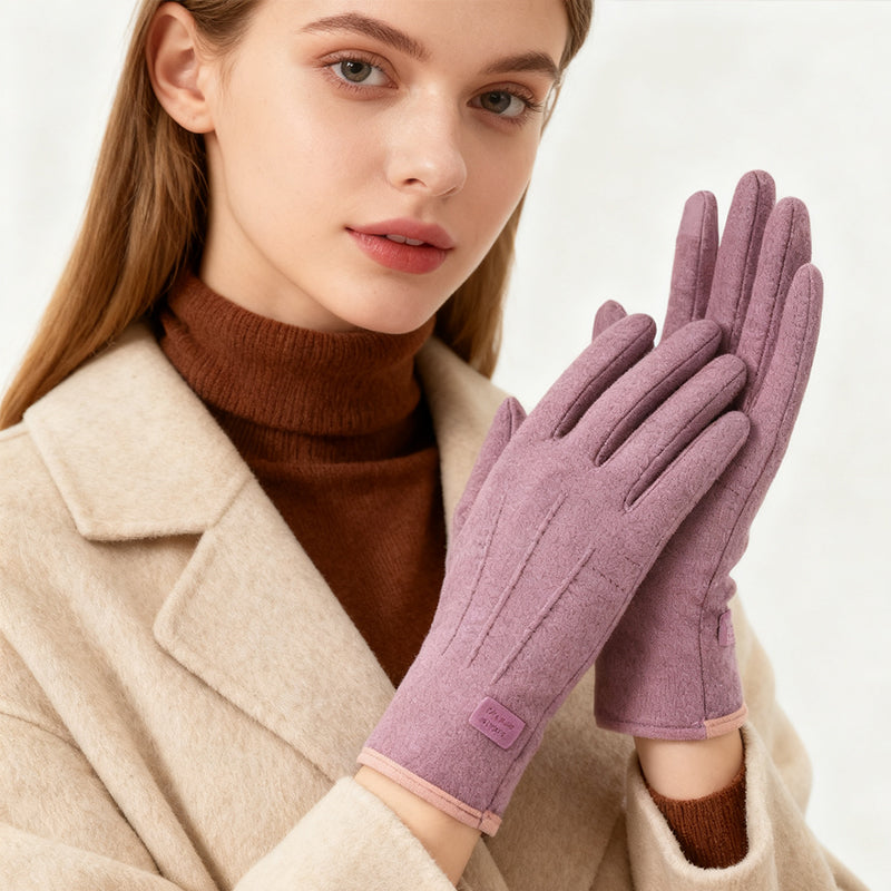 Guantes Térmicos a Prueba de Viento con Pantalla Táctil y Palma Antideslizante