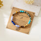 Pulsera de 12 piedras del zodiaco con charm del signo astrológico