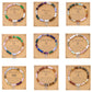 Pulsera de 12 piedras del zodiaco con charm del signo astrológico