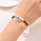 Pulsera de 12 piedras del zodiaco con charm del signo astrológico