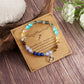 Pulsera de 12 piedras del zodiaco con charm del signo astrológico