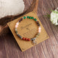 Pulsera de 12 piedras del zodiaco con charm del signo astrológico