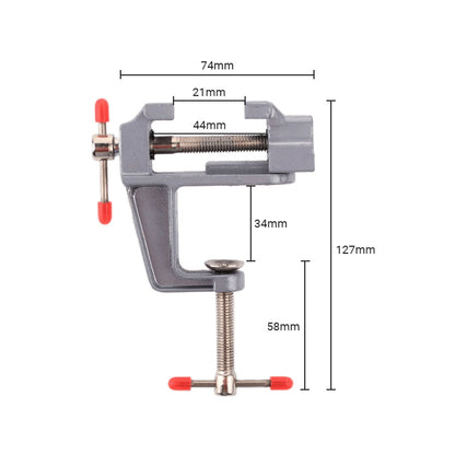 Mini tornillo de banco Pousbo® para banco de trabajo artesanal