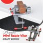Mini tornillo de banco Pousbo® para banco de trabajo artesanal