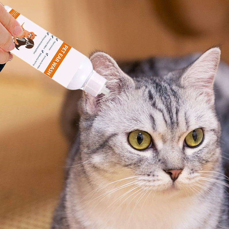 🐾 ¡COMPRA 2 LLEVA 3! ✨ Limpiador de Oídos para Mascotas - Fórmula Suave con Aloe Vera para Prevenir Infecciones y Malos Olores en Perros y Gatos 🌿👂