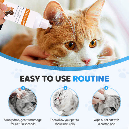 🐾 ¡COMPRA 2 LLEVA 3! ✨ Limpiador de Oídos para Mascotas - Fórmula Suave con Aloe Vera para Prevenir Infecciones y Malos Olores en Perros y Gatos 🌿👂