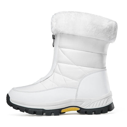 👢 69% DE DESCUENTO! ✨ Botas de Nieve para Mujer con Cremallera - Aislamiento Térmico y Suela Antideslizante para Climas Invernales Extremos ❄️🔒