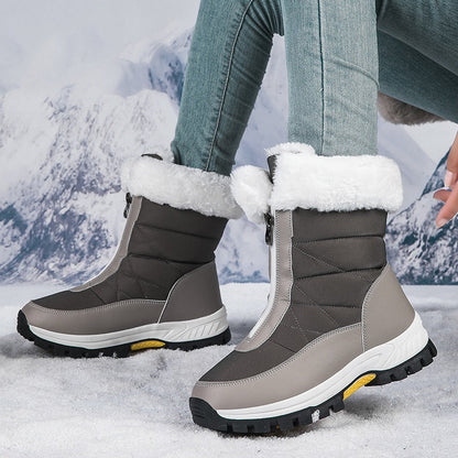 👢 69% DE DESCUENTO! ✨ Botas de Nieve para Mujer con Cremallera - Aislamiento Térmico y Suela Antideslizante para Climas Invernales Extremos ❄️🔒
