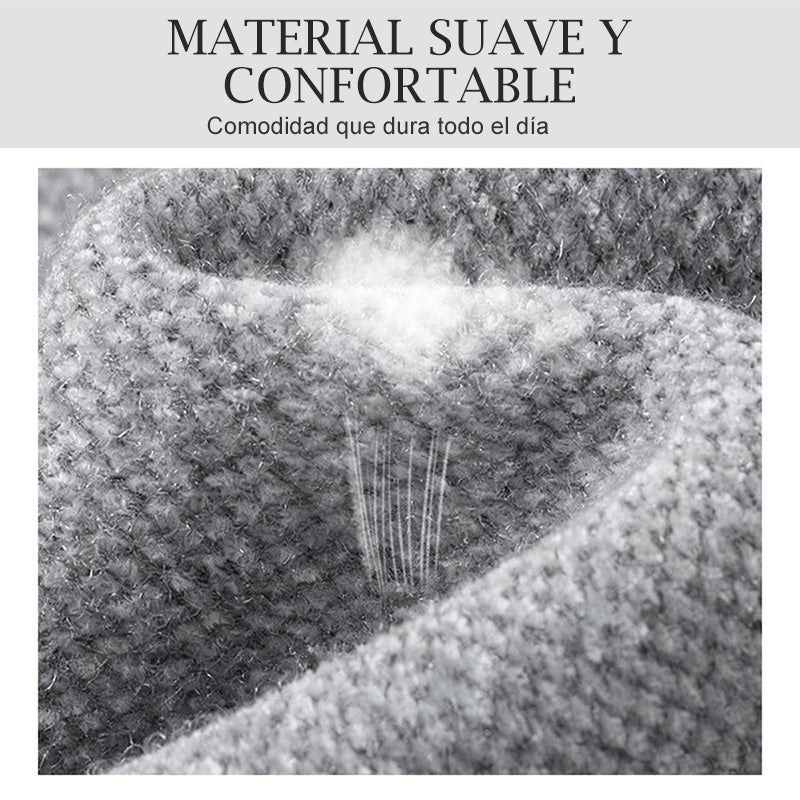 Suéter Forrado para Hombre con Efecto de Dos Piezas