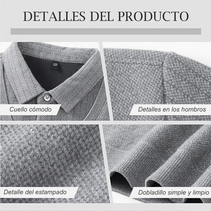 Suéter Forrado para Hombre con Efecto de Dos Piezas