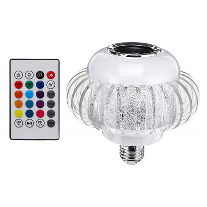 Bombilla LED RGB con Bocina Bluetooth y Control Remoto