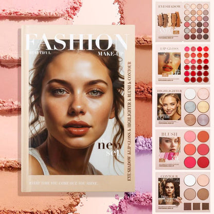 Paleta de Maquillaje Estilo Libro de 5 Capas con 67 Tonos Profesionales