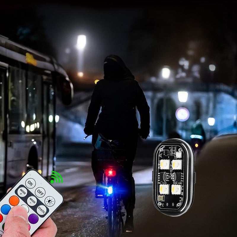 Luz LED de Advertencia Portátil para Auto con Control Remoto