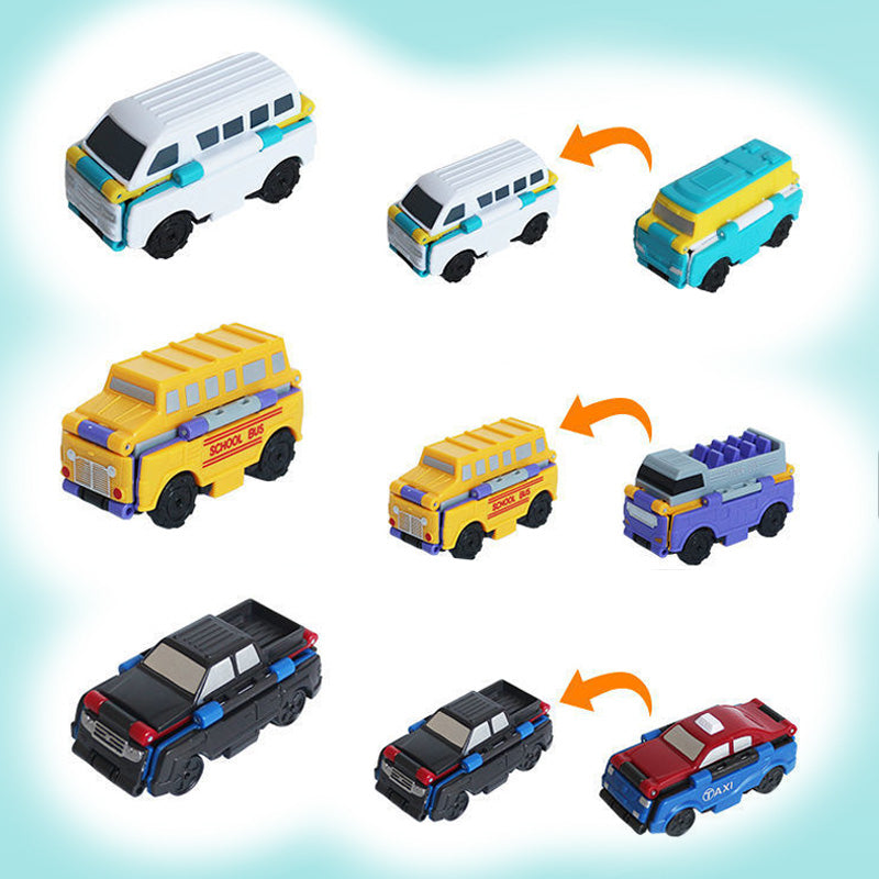Set de 3 Coches de Juguete Reversibles
