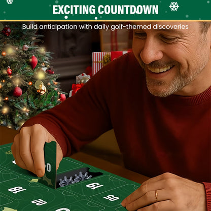 🎁Idea de regalo con descuento del 50%🔥Calendario de adviento de golf navideño de 24 piezas
